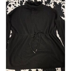 Athleta Balance Cinch Sweatshirt Turtleneck Shall Size X Small  Drawstring Waist